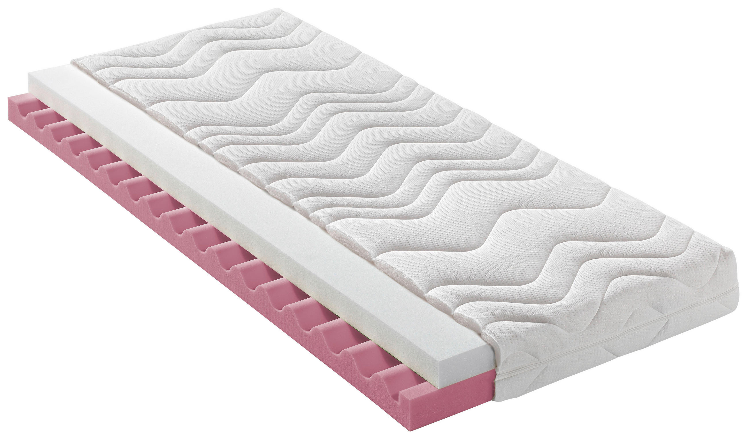 MATRACE Z PUR PĚNY, 90/200 cm - bílá, Konvenční, textil (90/200cm) - Sleeptex