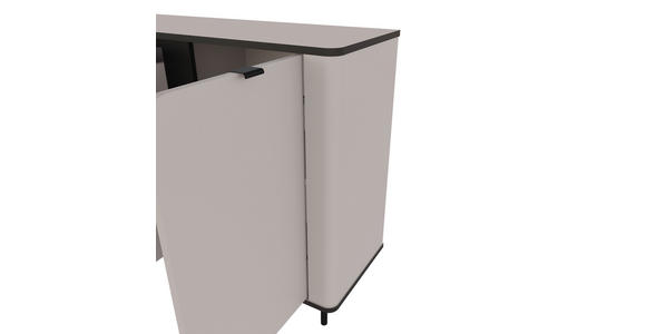 SIDEBOARD  in 136,8/82/35,2 cm  - Kaschmir/Schwarz, MODERN, Holzwerkstoff/Kunststoff (136,8/82/35,2cm) - Carryhome