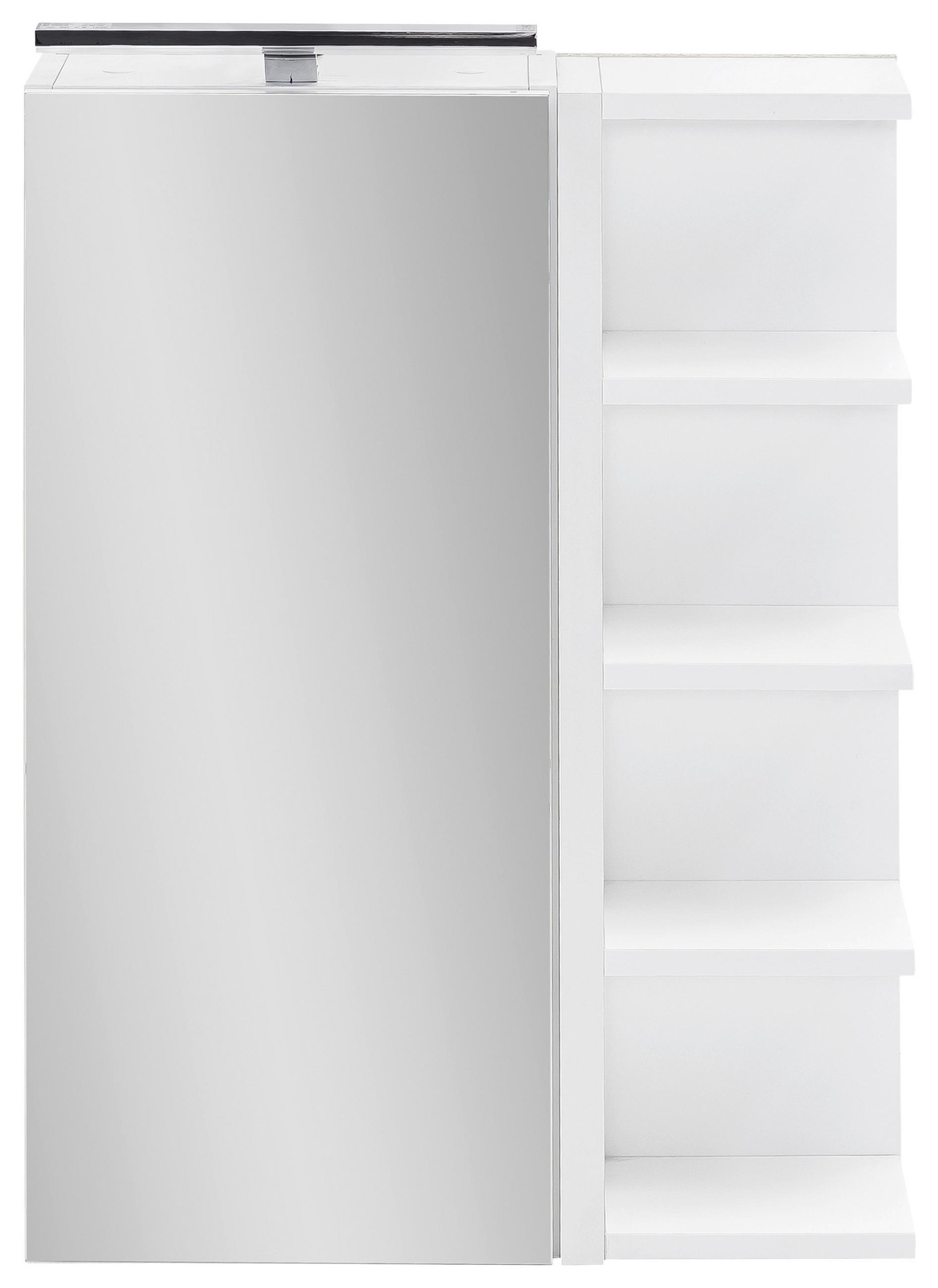 SPIEGELSCHRANK 51,3/75/16 cm  - Weiß, MODERN, Glas/Holzwerkstoff (51,3/75/16cm) - MID.YOU