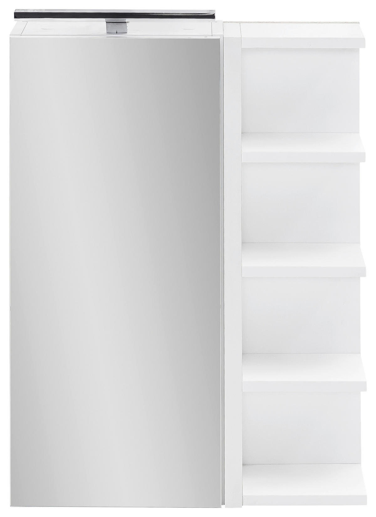 SPIEGELSCHRANK 51,3/75/16 cm  - Weiß, MODERN, Glas/Holzwerkstoff (51,3/75/16cm) - MID.YOU