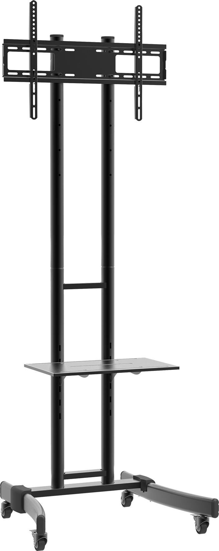 TV-RACK Metall Schwarz  - Schwarz, Basics, Metall (76/174/66cm) - MID.YOU