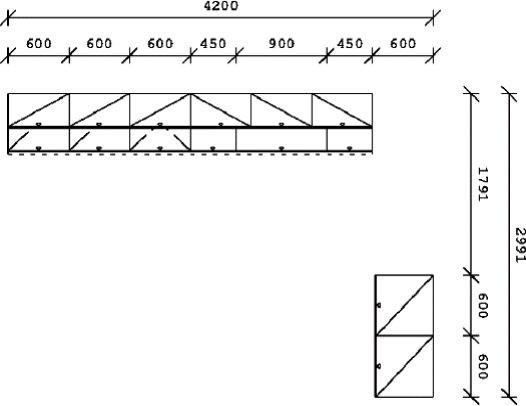 KÜCHENLEERBLOCK  360/120 cm  in Schwarz, Weiß Hochglanz  - Weiß Hochglanz/Schwarz, Basics, Holzwerkstoff/Metall (360/120cm) - Impuls
