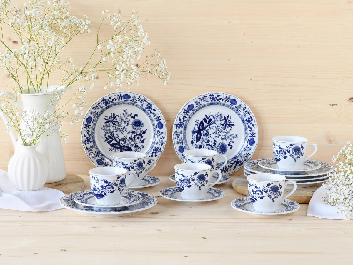 KAFFESERVIS Flora Zwiebelmuster 18 delar  - Design - Creatable