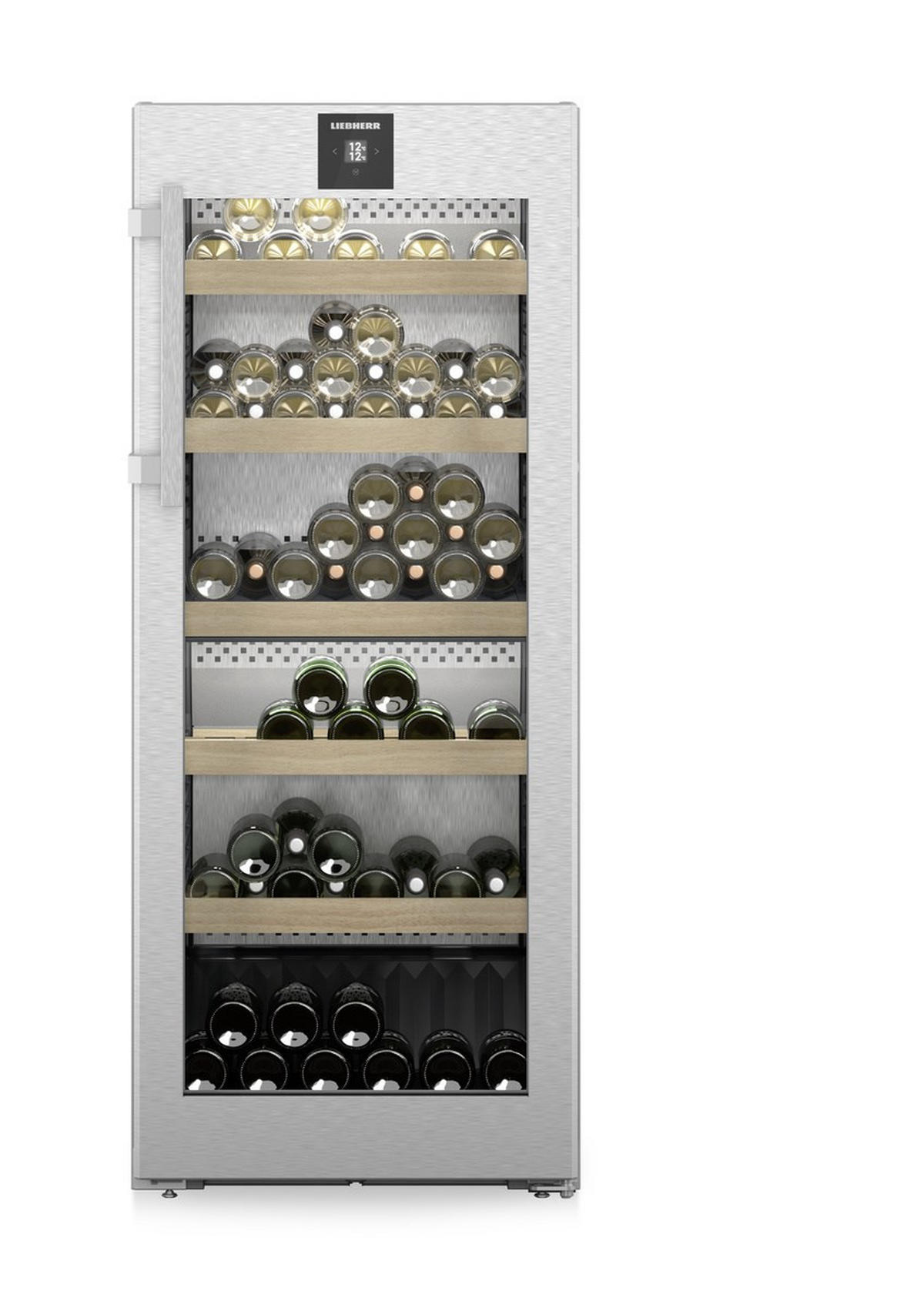 WEINKÜHLSCHRANK WPSD4652  - Grau, Basics, Metall (59,7/145,4/67,5cm) - Liebherr