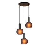 HÄNGELEUCHTE 25/120 cm  - Schwarz/Grau, Trend, Glas/Metall (25/120cm) - Novel