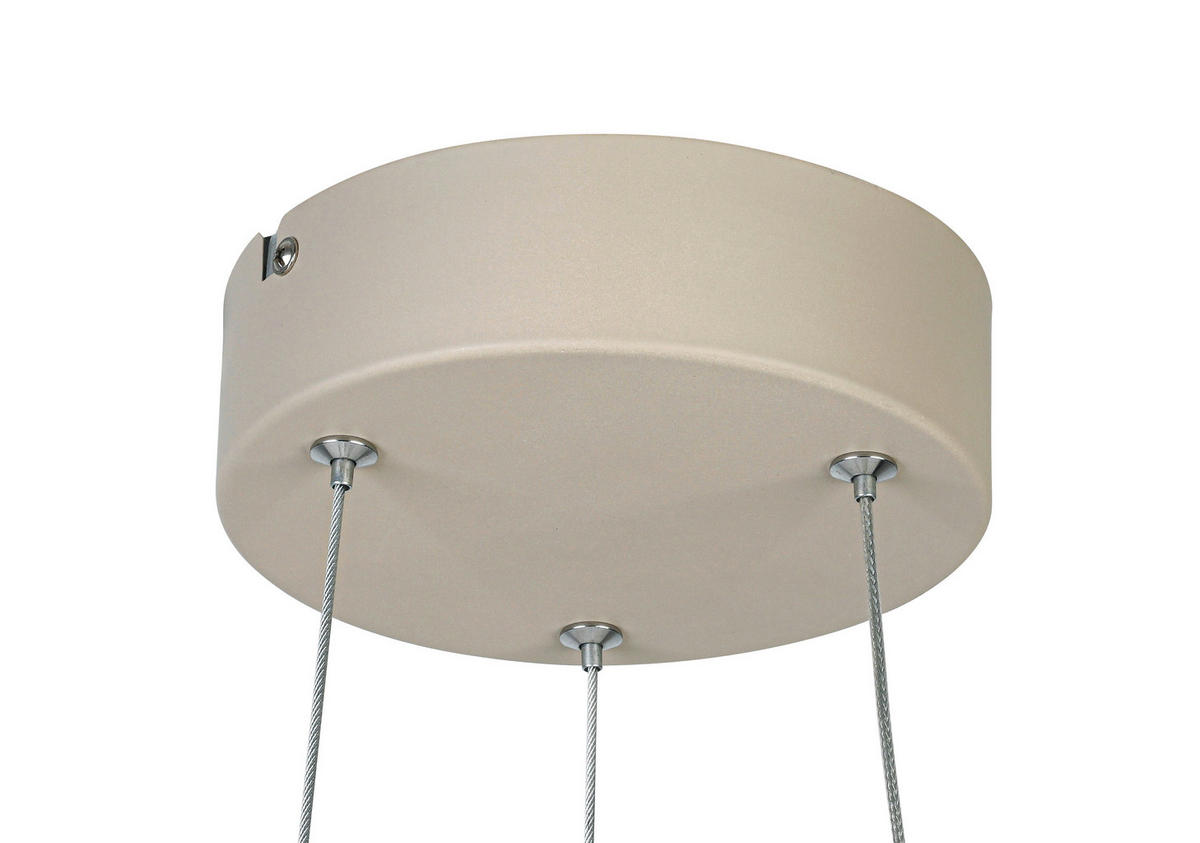 HÄNGELEUCHTE 41,5/120 cm   - Sandfarben, Trend, Kunststoff/Metall (41,5/120cm) - Collet's Monde