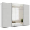 SCHWEBETÜRENSCHRANK  in Seidengrau  - Seidengrau/Alufarben, KONVENTIONELL, Glas/Holzwerkstoff (315/210/62cm) - Xora