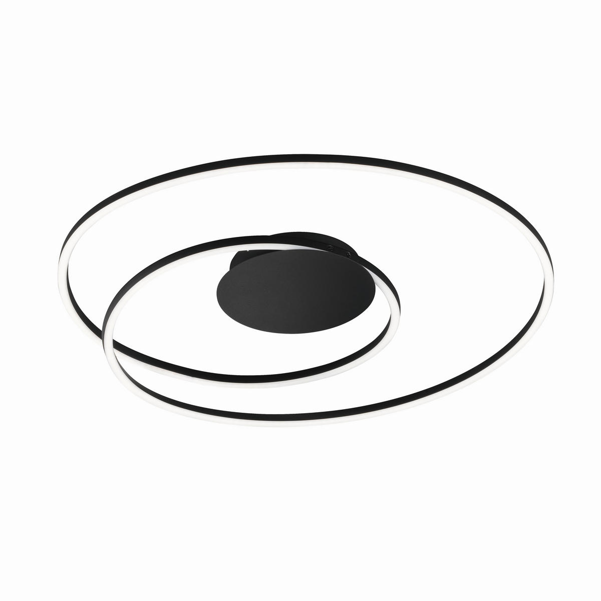 LED-TAKLAMPA Holy 68/8 cm  - svart, Design, metall (68/8cm) - Fischer & Honsel