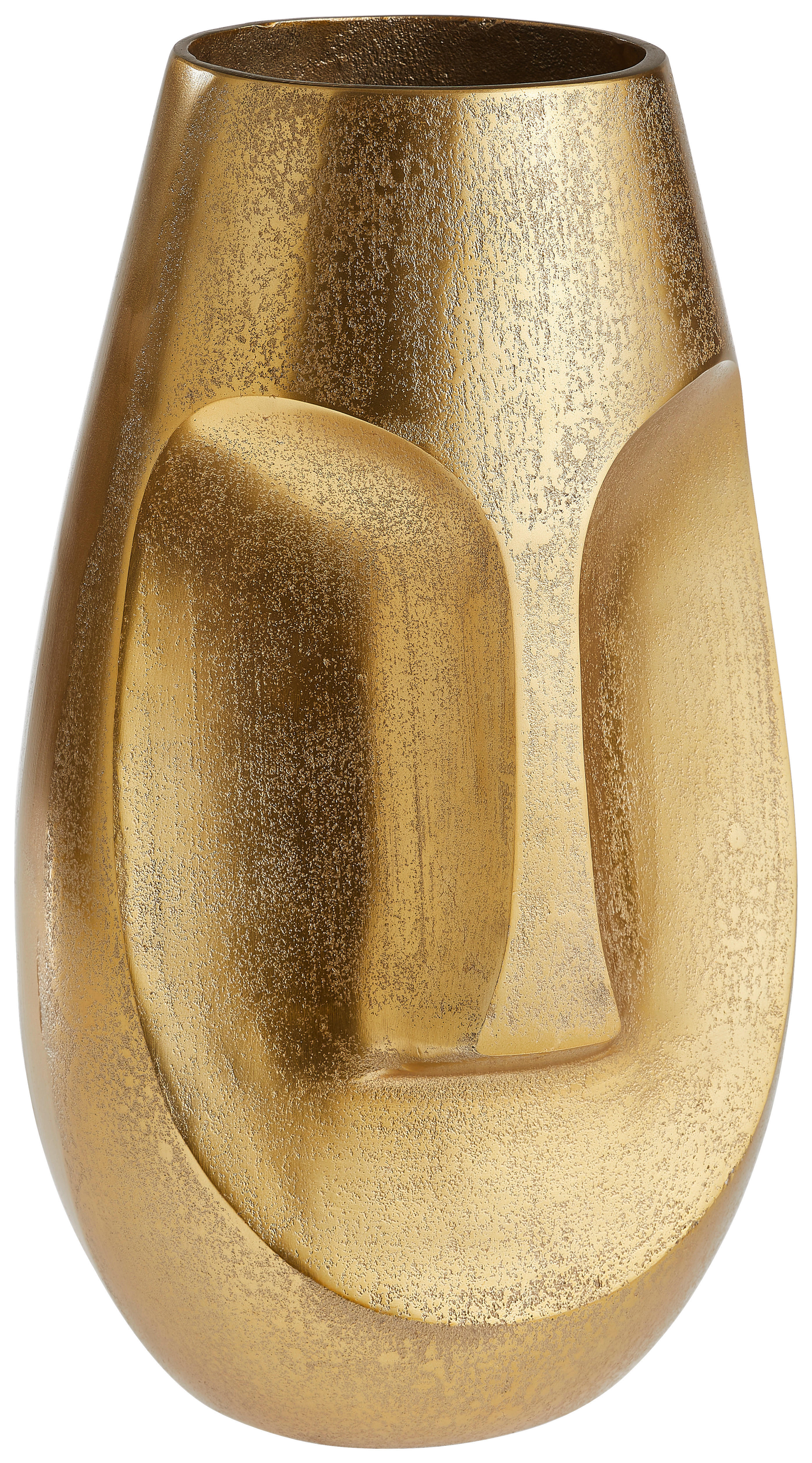 VASE 37 cm  - Goldfarben, Trend, Metall (22cm) - Ambia Home