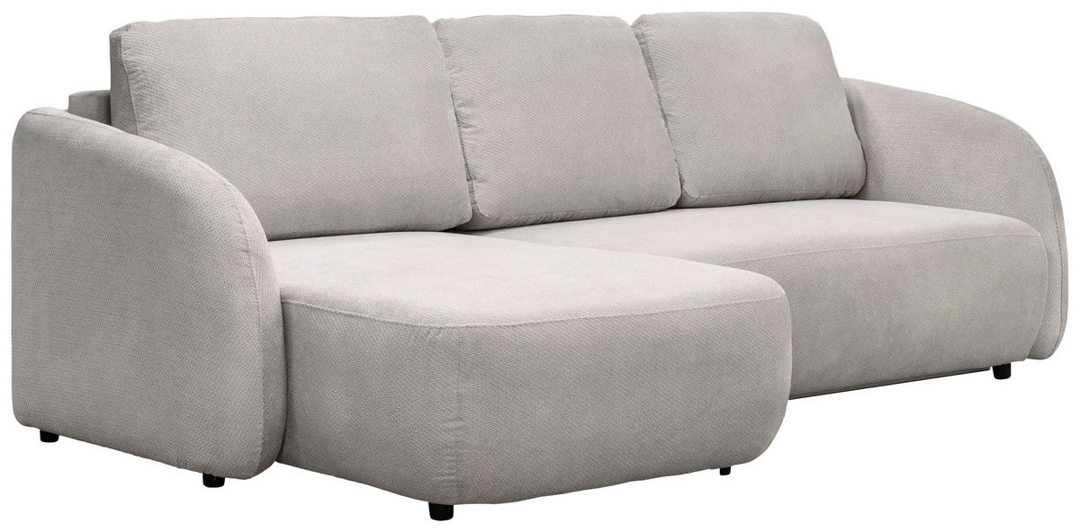 ECKSOFA PORTO Beige  - Beige/Schwarz, Design, Textil (154/270cm) - MID.YOU