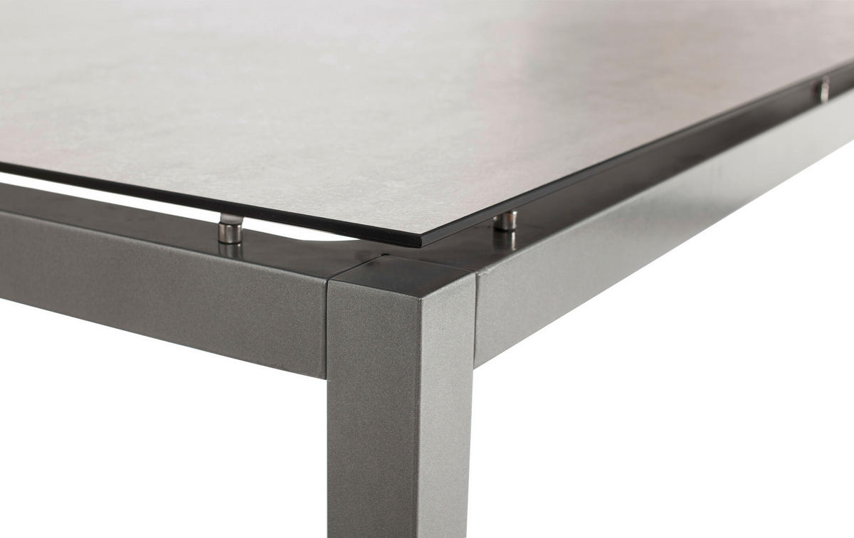 TISCHGESTELL 160/90/73 cm  Metall Graphitfarben  - Graphitfarben, Design, Metall (160/90/73cm) - Stern