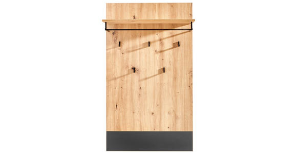 GARDEROBE 4-teilig in 165/198/38 cm - Anthrazit/Eiche Artisan, KONVENTIONELL, Holzwerkstoff (165/198/38cm) - Carryhome