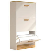 SCHUHSCHRANK Halom  in  - Honigeiche/Weiss, Lifestyle, Holzwerkstoff (59/105/22cm) - MID.YOU
