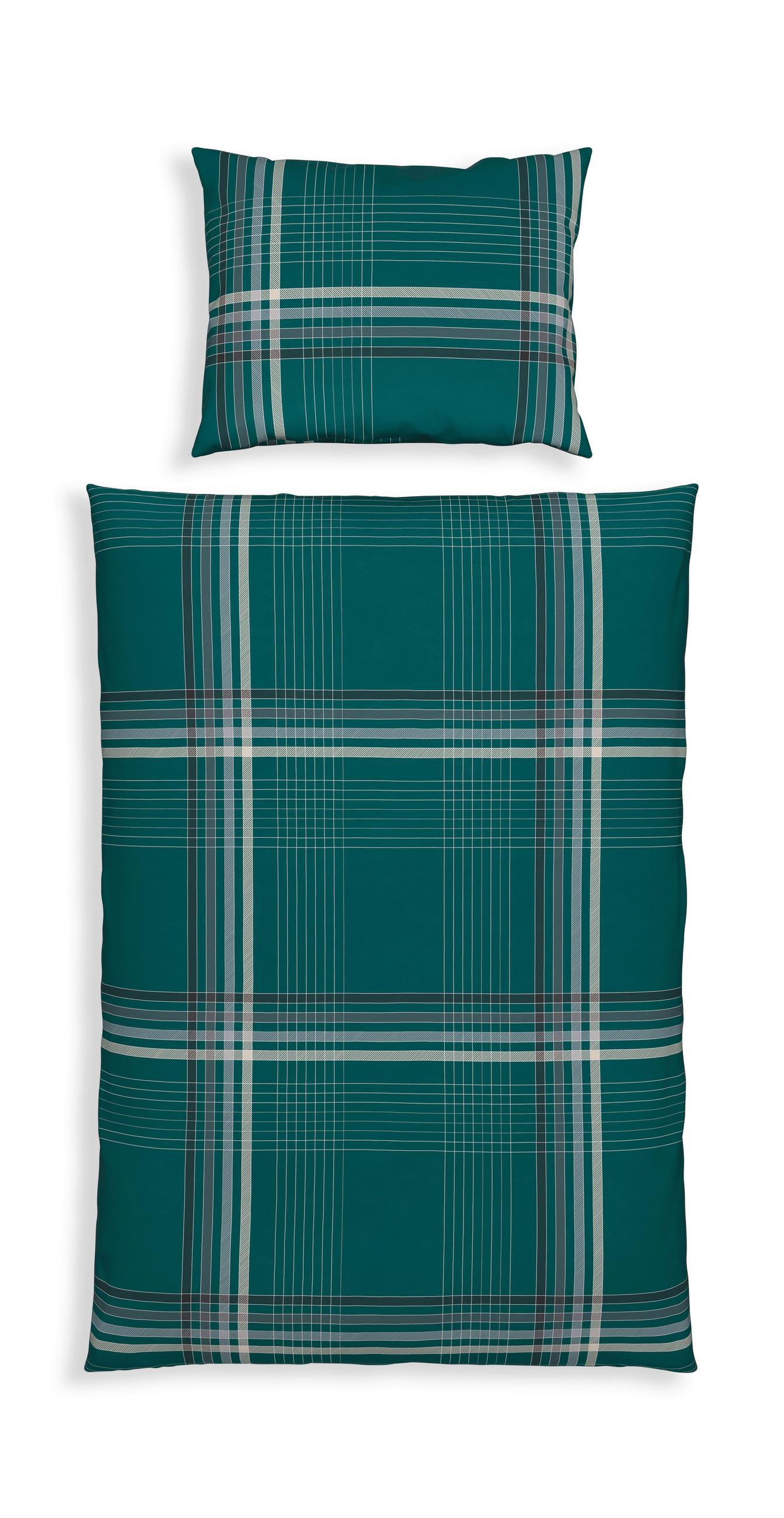 Renforce Bettwäsche 140x200 cm Sanella Baumwolle Petrol