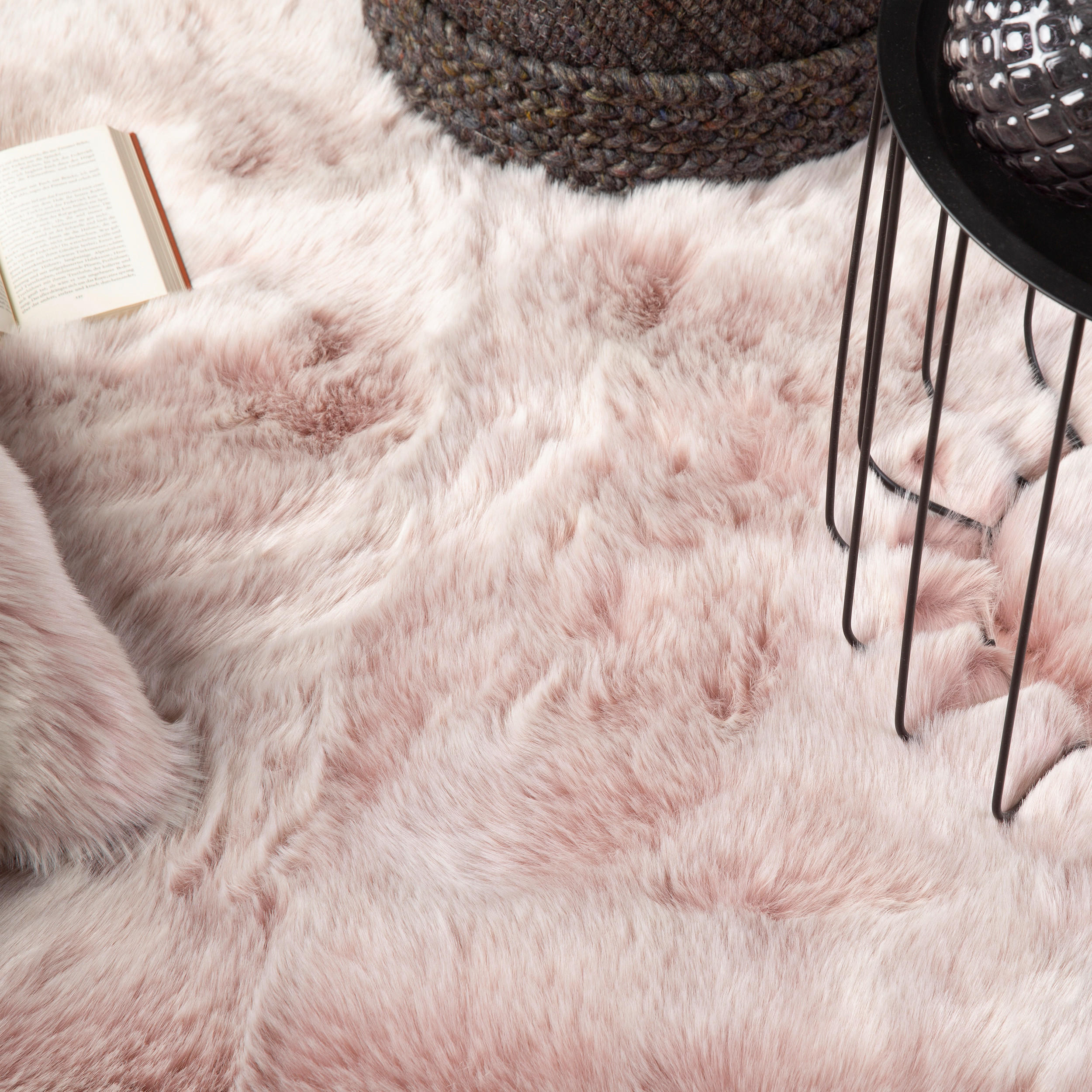 KUNSTFELL 80/150 cm  - Pink, Design, Textil (80/150cm) - Novel