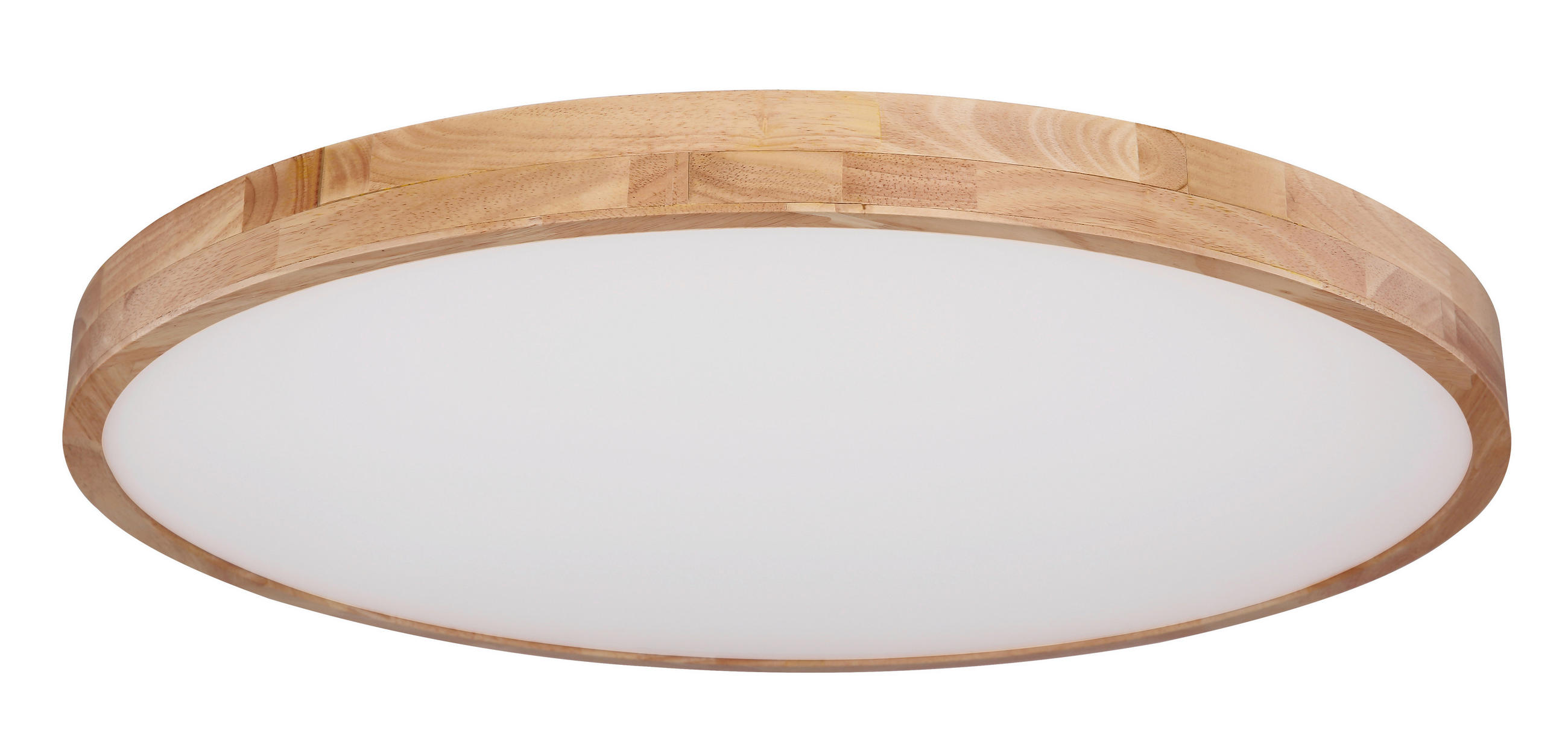 LED-DECKENLEUCHTE Rainer 80/10.5 cm  - Naturfarben/Weiß, Natur, Kunststoff/Metall (80/10.5cm)