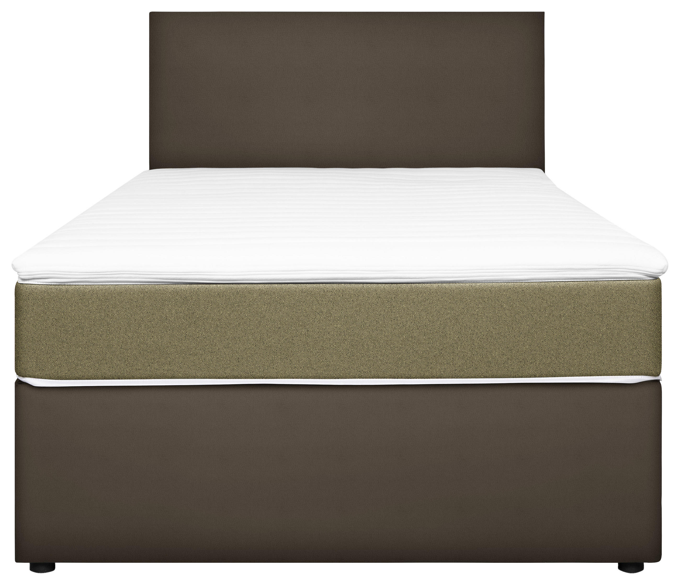 BOX-ÁGY 120/200 cm  Sárga, Szürke  - Sárga/Szürke, Konventionell, Faalapú anyag/Fa (120/200cm) - Carryhome