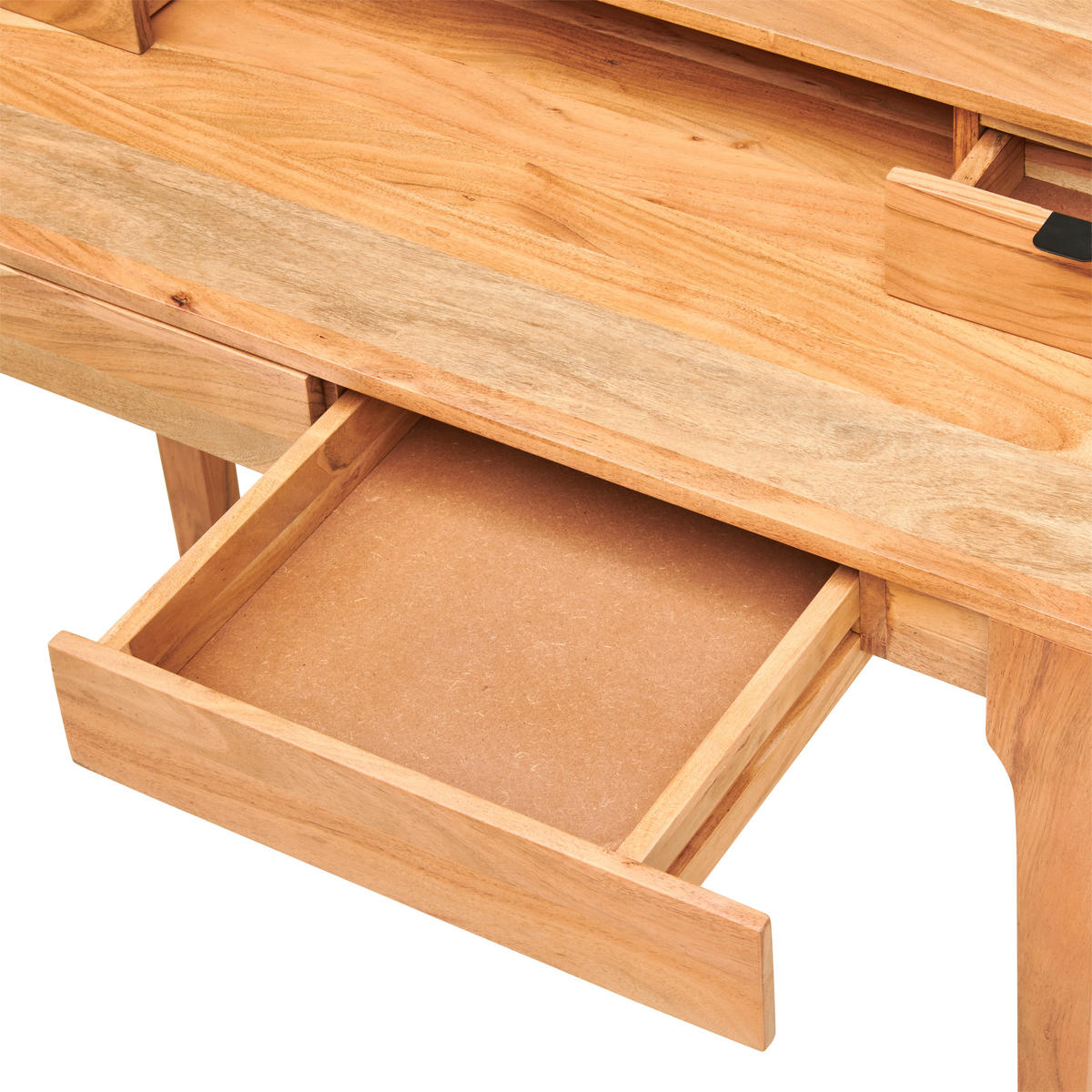 SEKRETÄR in Holz 100/45/86 cm  - Schwarz/Naturfarben, Modern, Holz/Metall (100/45/86cm) - MID.YOU