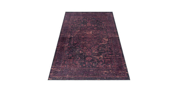 LÄUFER 80/250 cm Fiesta Rot, Schwarz  - Rot/Schwarz, Design, Leder/Textil (80/250cm) - Novel