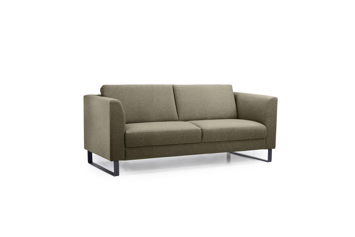 2,5-SITS SOFFA i ljusbrun  - ljusbrun/svart, Modern, metall/trä (188/88/88cm) - Hom`in