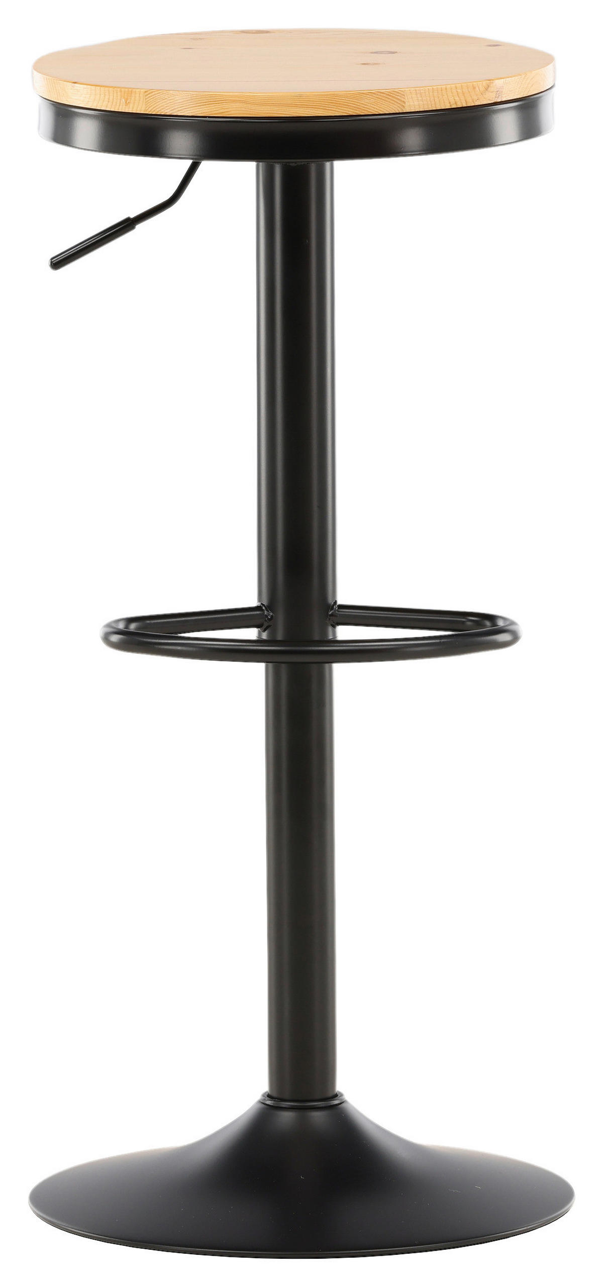 BARHOCKER-SET in Schwarz, Beige  - Beige/Schwarz, Design, Holz/Metall (36.5/80/37cm) - Livetastic