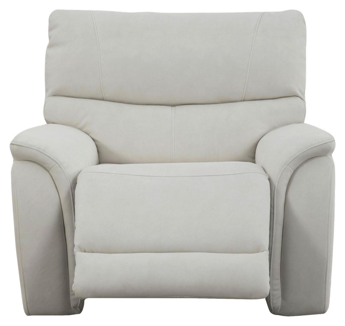 RECLINERFÅTÖLJ i vävt tyg cremefärgad  - svart/cremefärgad, Klassisk, metall/textil (102/99/98cm) - Livetastic
