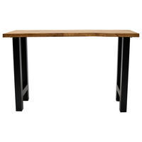 BARTISCH Mangoholz rechteckig Braun  - Schwarz/Braun, KONVENTIONELL, Holz/Metall (150/50/95cm) - MID.YOU
