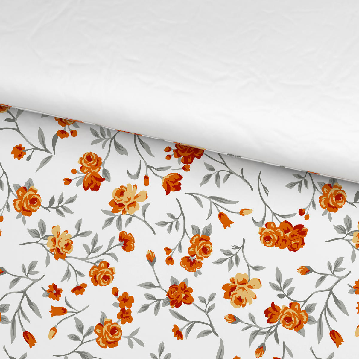 WENDEBETTWÄSCHE Satin 200/200 cm  - Orange, Textil (200/200cm) - Esposa