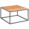 COUCHTISCH in Holz, Metall 70/70/41,5 cm  - Eichefarben/Schwarz, Modern, Holz/Metall (70/70/41,5cm) - Johann Jakob