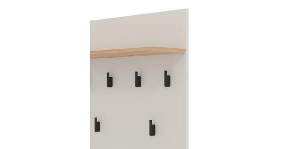 GARDEROBE 5-teilig  in 220/192,5/40 cm  - Kaschmir/Eiche Artisan, Basics, Glas/Holzwerkstoff (220/192,5/40cm) - Carryhome
