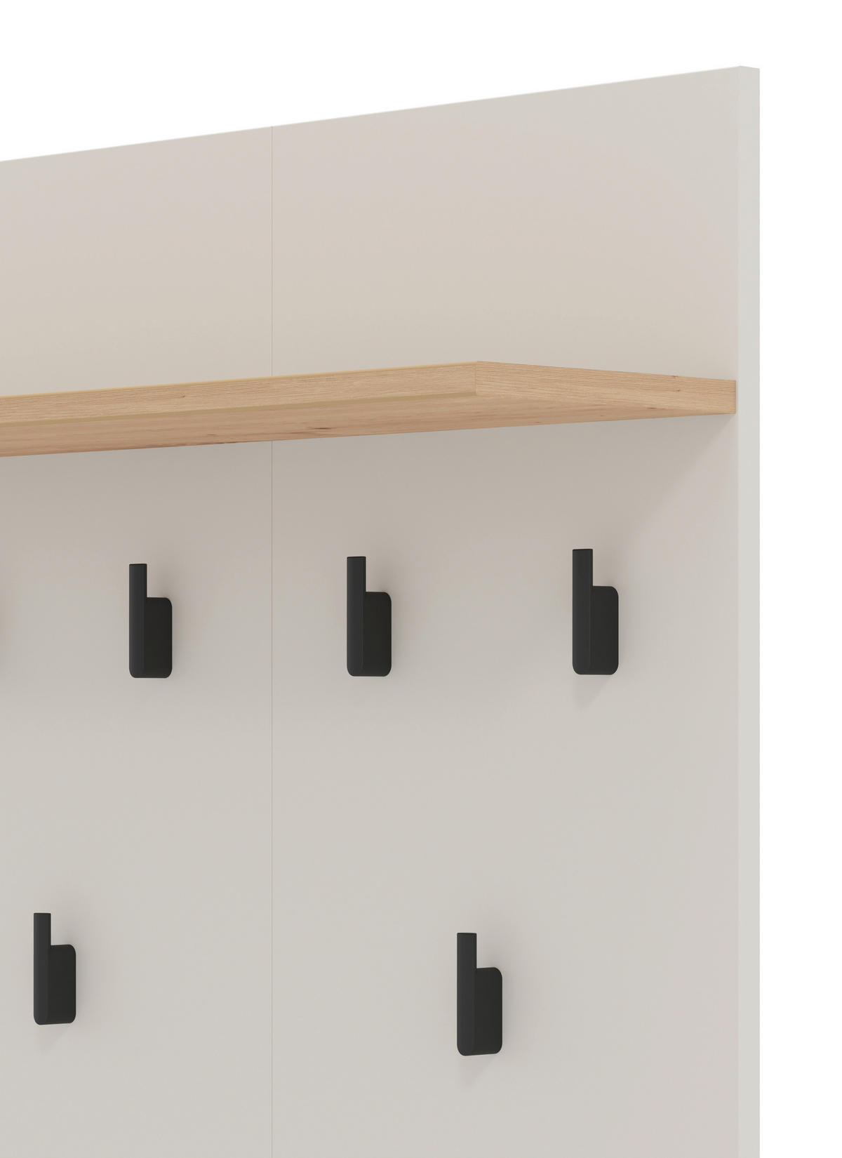 GARDEROBE 5-teilig  in 220/192,5/40 cm  - Kaschmir/Eiche Artisan, Basics, Glas/Holzwerkstoff (220/192,5/40cm) - Carryhome