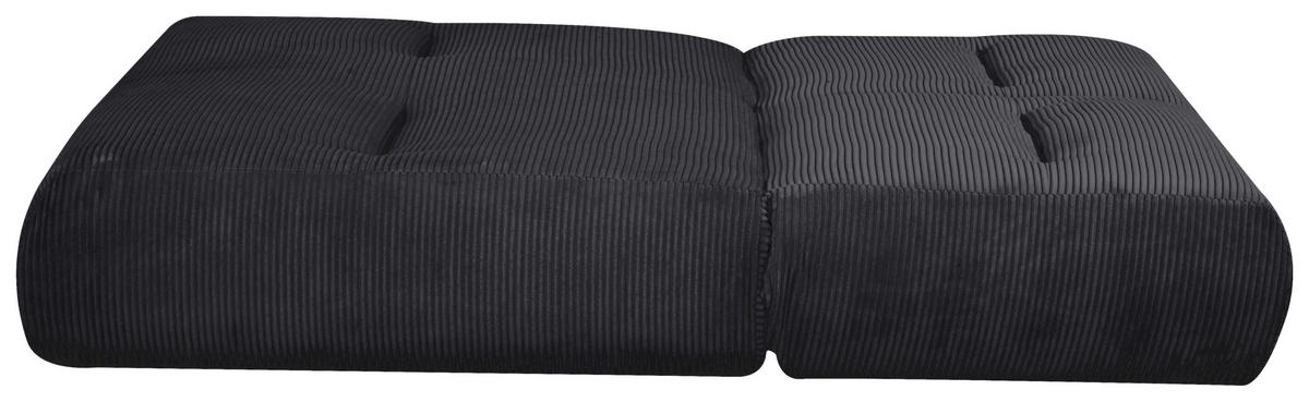 SCHLAFSOFA in Cord Schwarz  - Schwarz, Design, Textil (159/88/160cm) - Livetastic