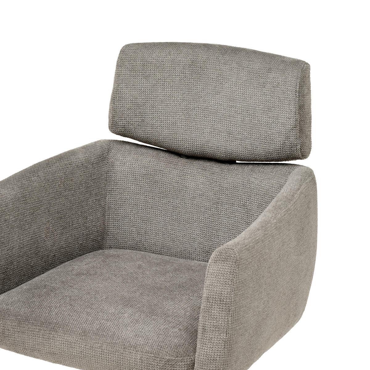 OTOČNÁ ŽIDLE, mikrovlákno, šedá - šedá/černá, Moderní, kov/dřevo (62/92/100/63cm) - MID.YOU