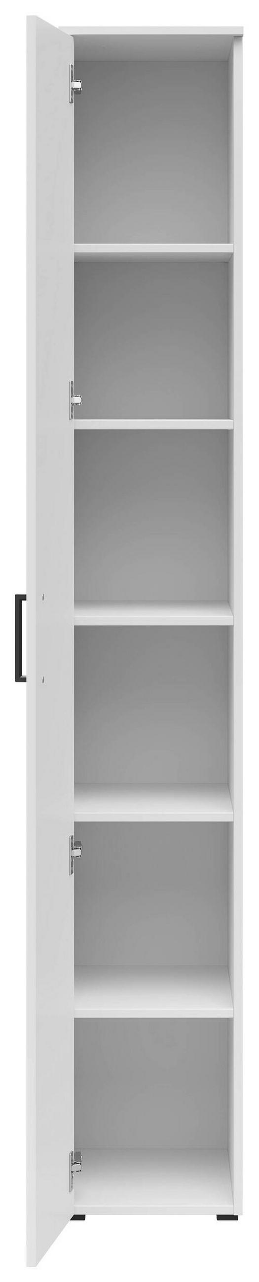 VIŠENAMENSKI ORMAR bela  30/195/40 cm  - bela/crna, Moderno, pločasti materijal/plastika (30/195/40cm) - Carryhome