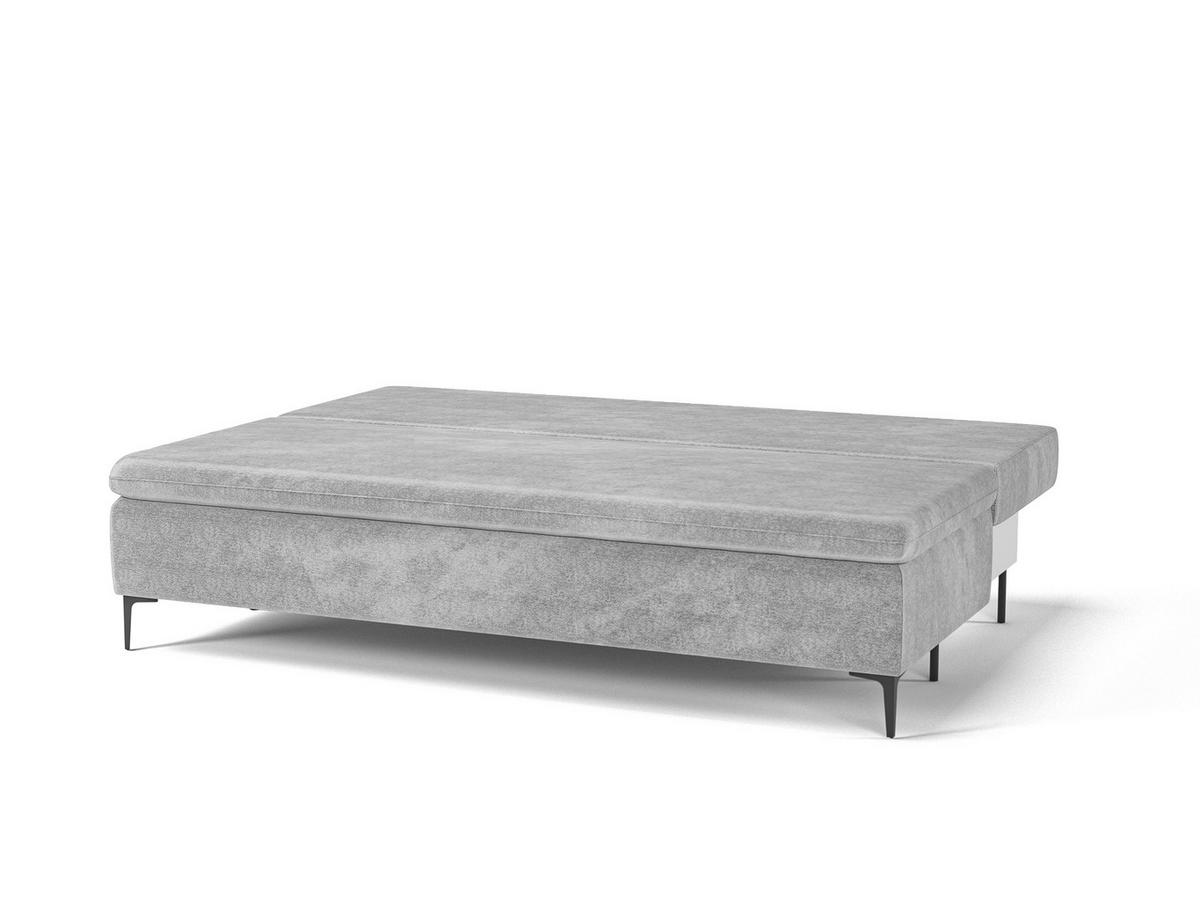 SCHLAFSOFA ROXY in Flachgewebe Grau  - Schwarz/Grau, Design, Textil/Metall (200/96/93cm) - MID.YOU