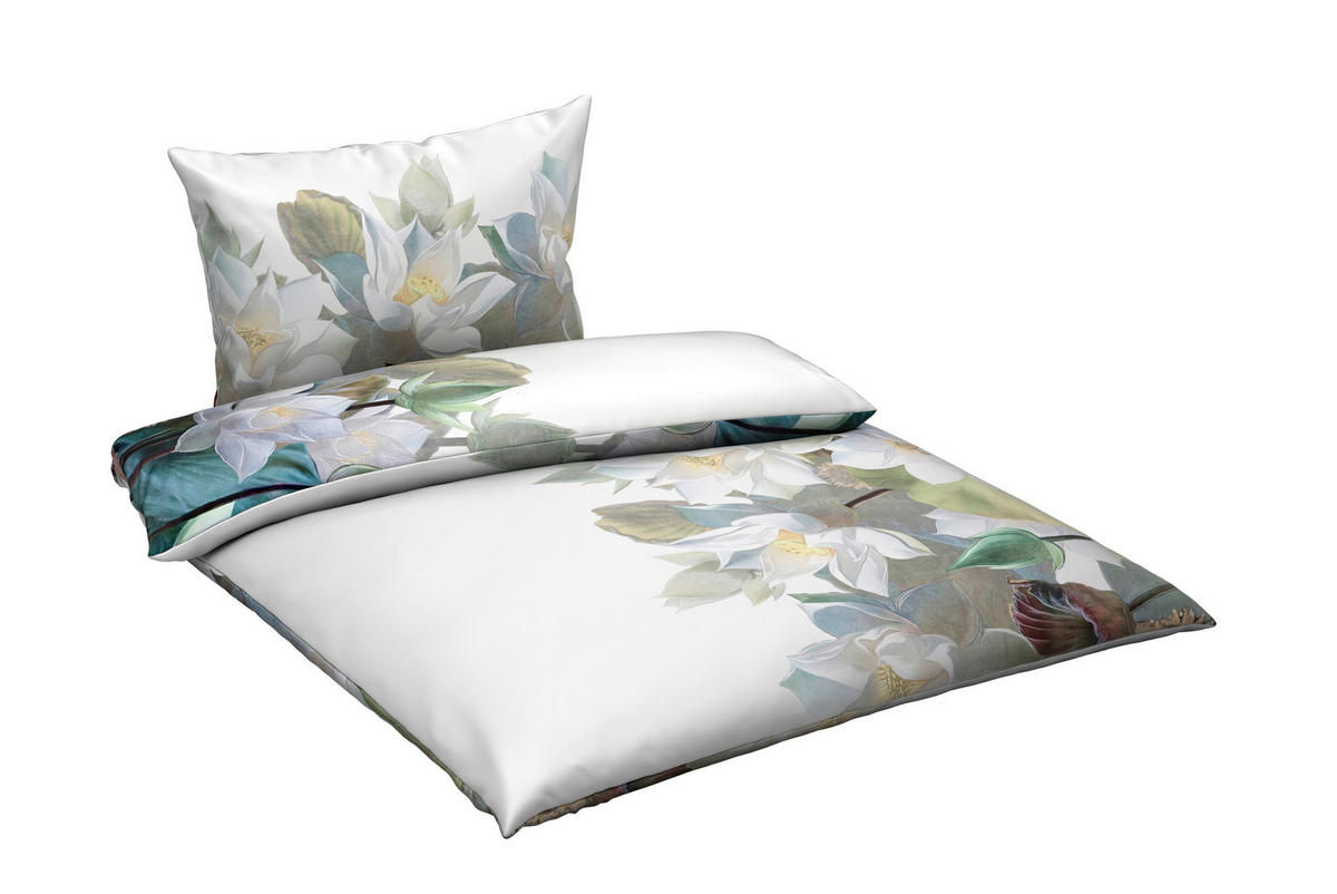 POSTELJINA SA DVA LICA 200/200 cm saten bela  - bela, Osnovno, tekstil (200/200cm) - Esposa