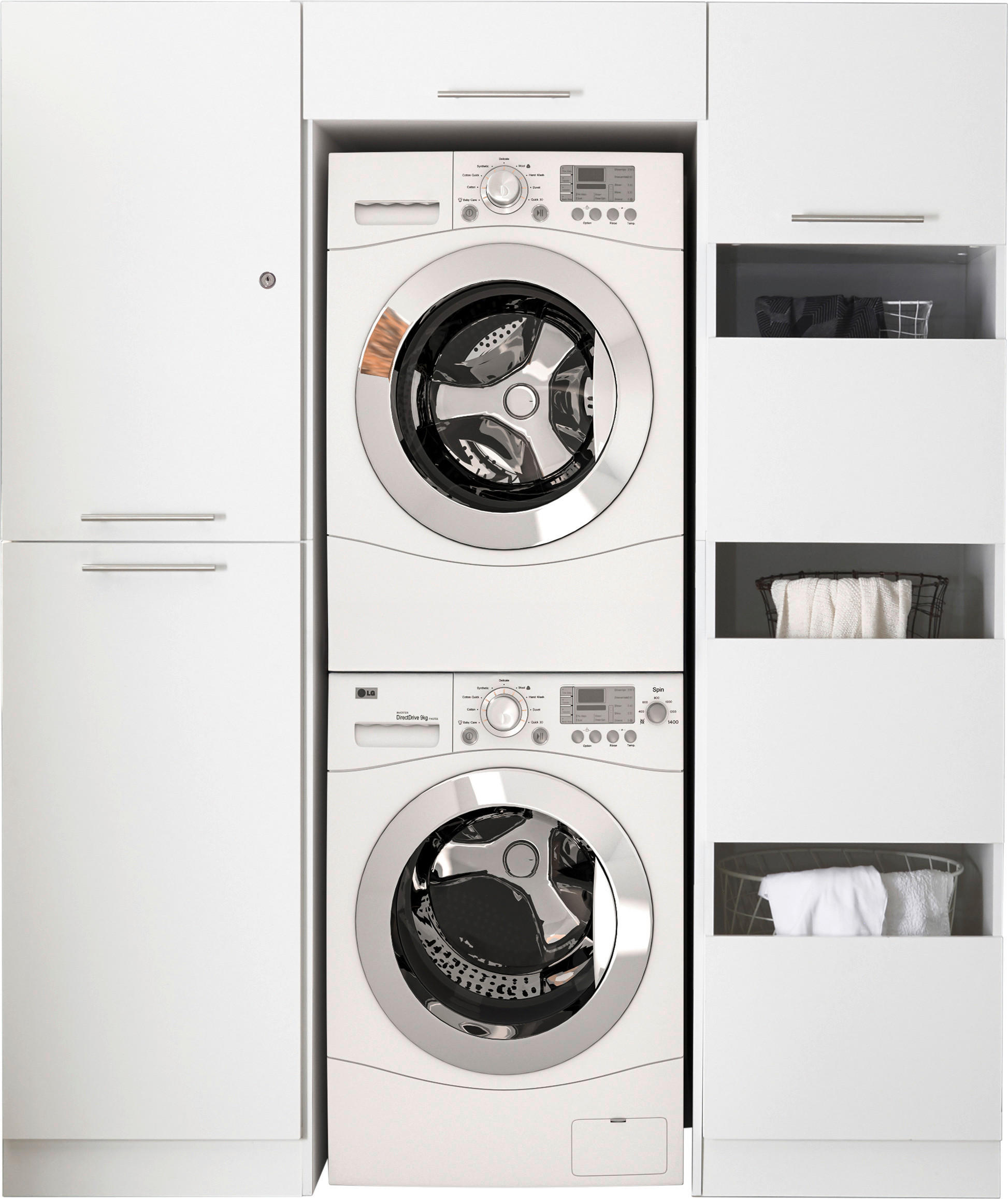 TECHNICKÁ MÍSTNOST, 167,4/200/67,6 cm - bílá, Konvenční, kompozitní dřevo (167,4/200/67,6cm) - Respekta