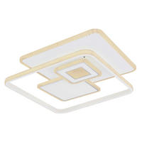 LED-DECKENLEUCHTE 50 W    50/50/6 cm  - Chromfarben/Weiss, Basics, Kunststoff/Metall (50/50/6cm) - Globo