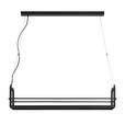 LED-HÄNGELEUCHTE Bury 118/22/150 cm  - Schwarz, Design, Metall (118/22/150cm) - Novel