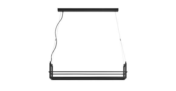LED-HÄNGELEUCHTE Bury 118/22/150 cm  - Schwarz, Design, Metall (118/22/150cm) - Novel