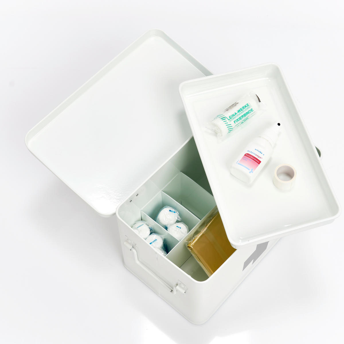 MEDIZINBOX - Weiß, Basics, Metall (32/20/21cm) - Zeller Present
