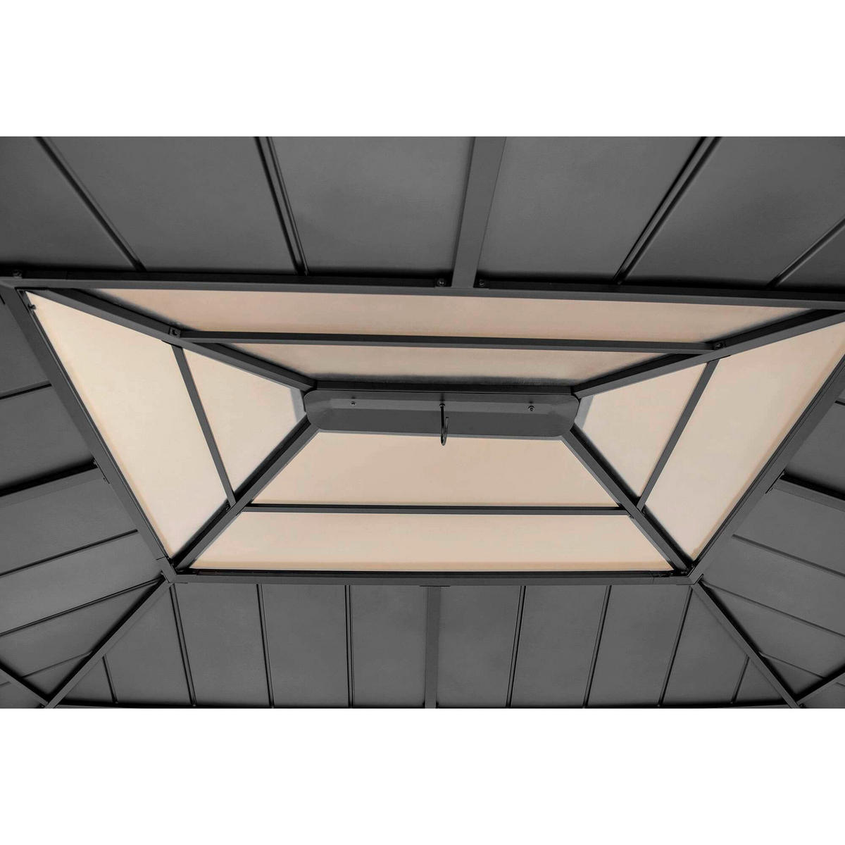 PAVILLON 393,5/286,5/335,5 cm   - Anthrazit, Basics, Holz/Kunststoff (393,5/286,5/335,5cm)