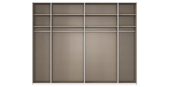 SCHWEBETÜRENSCHRANK 281/223/68 cm 2-türig Eichefarben, Fango - Fango/Eichefarben, Design, Glas/Holzwerkstoff (281/223/68cm) - Novel