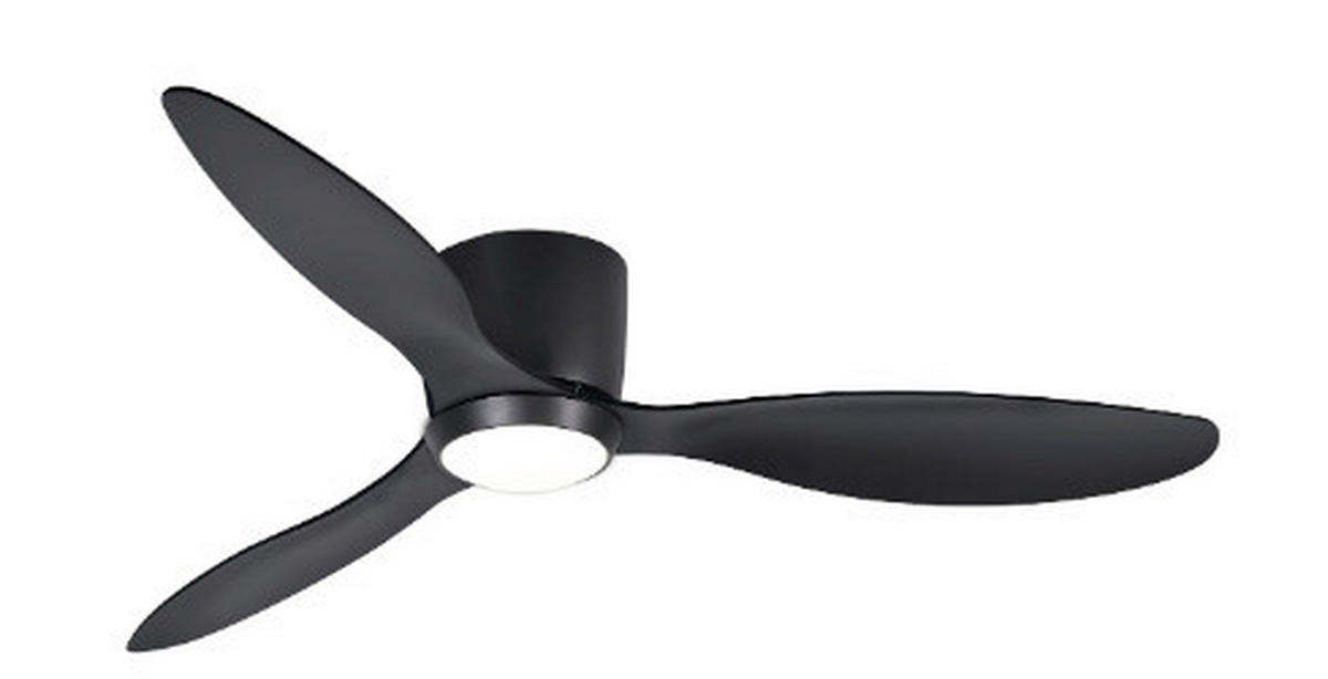 PLAFONSKI VENTILATOR - crna, Osnovno, metal/plastika (153/22cm)