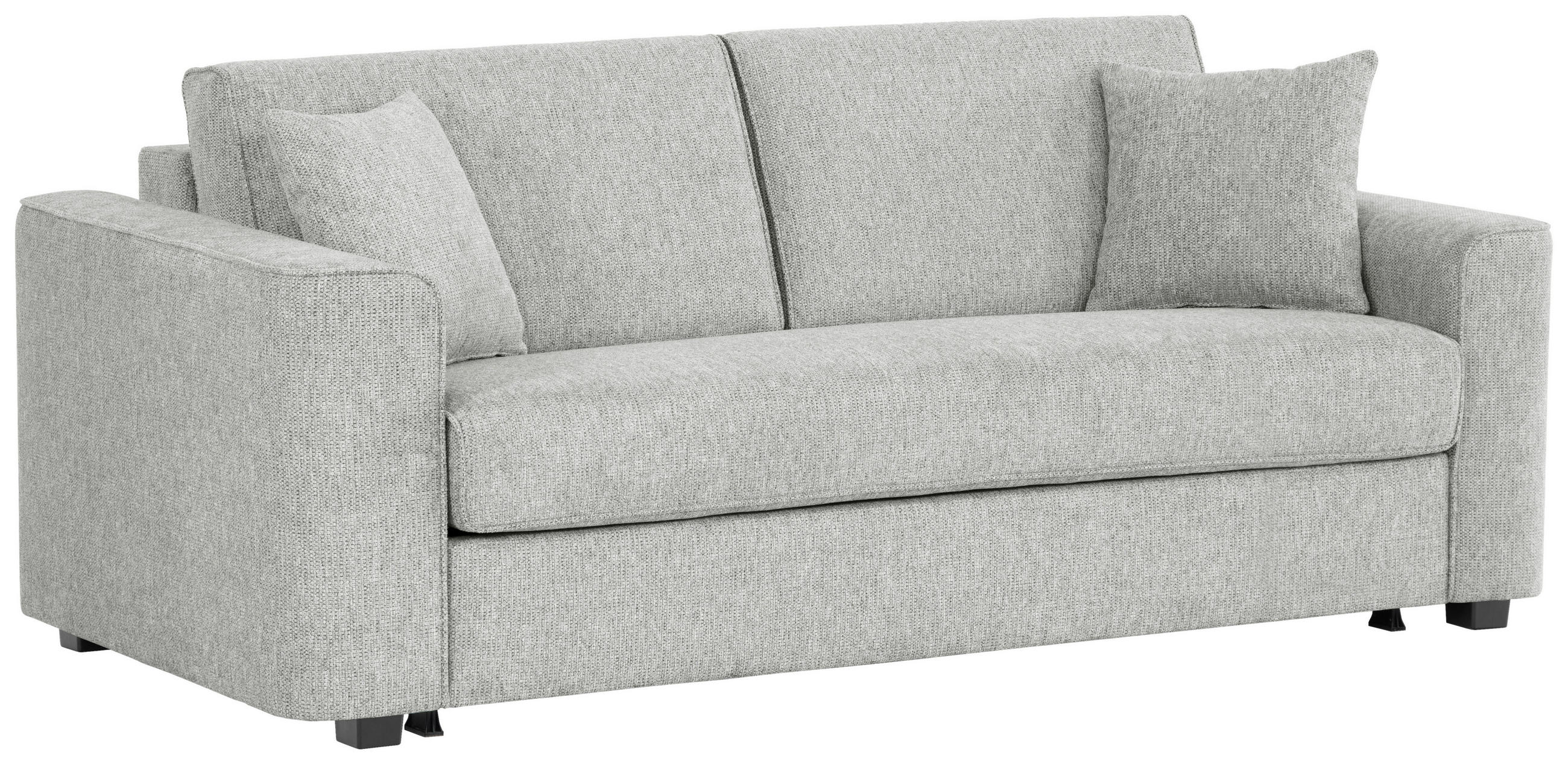SCHLAFSOFA Webstoff Grau  - Schwarz/Grau, Design, Kunststoff/Textil (205/83/100cm) - Xora