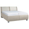 POLSTERBETT 160/200 cm  in Creme  - Weiss/Silberfarben, Design, Holzwerkstoff/Kunststoff (160/200cm) - Beldomo - Sleep