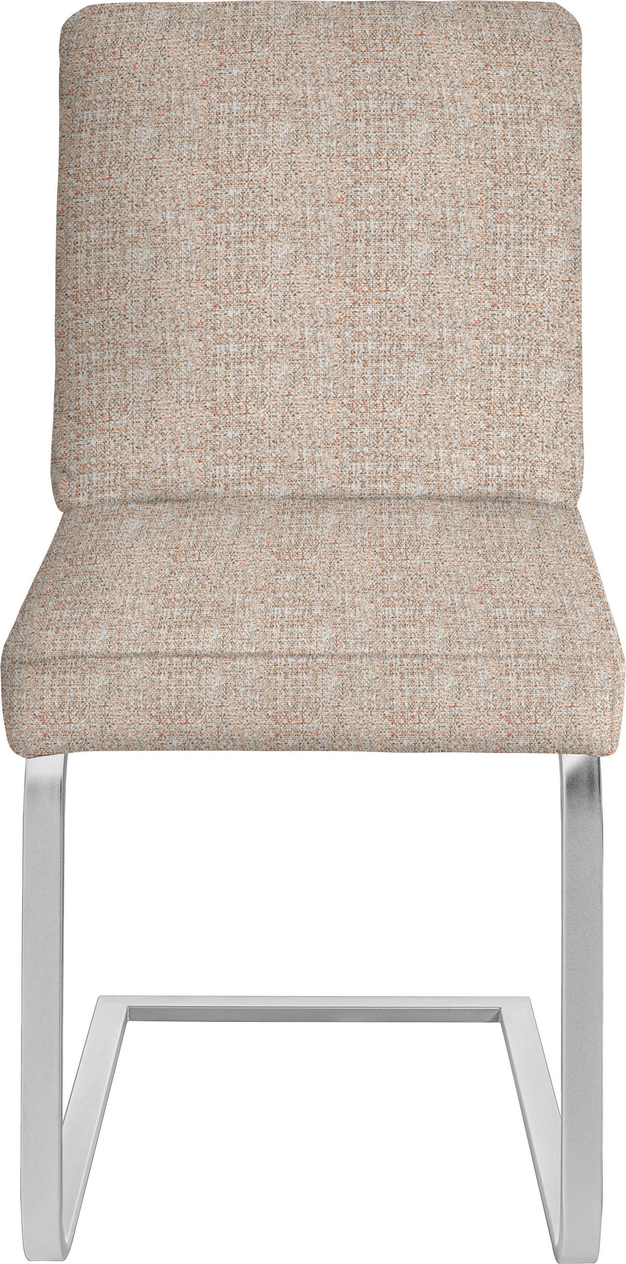 SCHWINGSTUHL  in Stahl Flachgewebe  - Chromfarben/Orange, Design, Textil/Metall (60/92/60cm) - Dieter Knoll