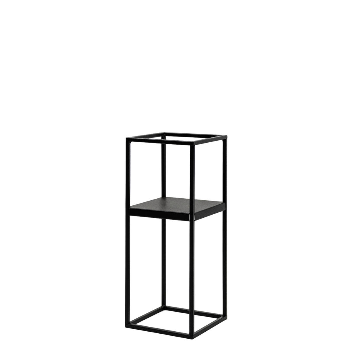 BLUMENSTÄNDER Metall  - Schwarz, Basics, Metall (19/47/19cm)