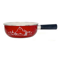 FONDUEPFANNE Heidi Cheese Line: The alps  - Weiss/Rot, Basics, Metall (21cm) - Heidi Cheese Line