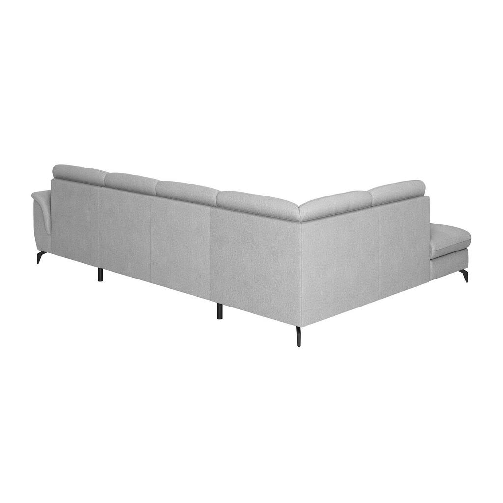 Thumbnail - Sit & More Wohnlandschaft Zora E, Grau, Textil, 7,5-Sitzer, Ottomane links, U-Form, 319x212 cm, Goldenes M, Oeko-Tex® St...